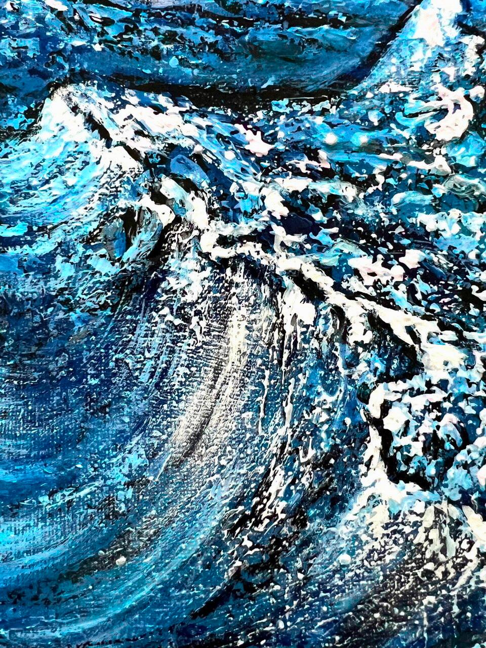 Búsqueda en la montaña / Pintura original empastada, impresionismo. en venta 1