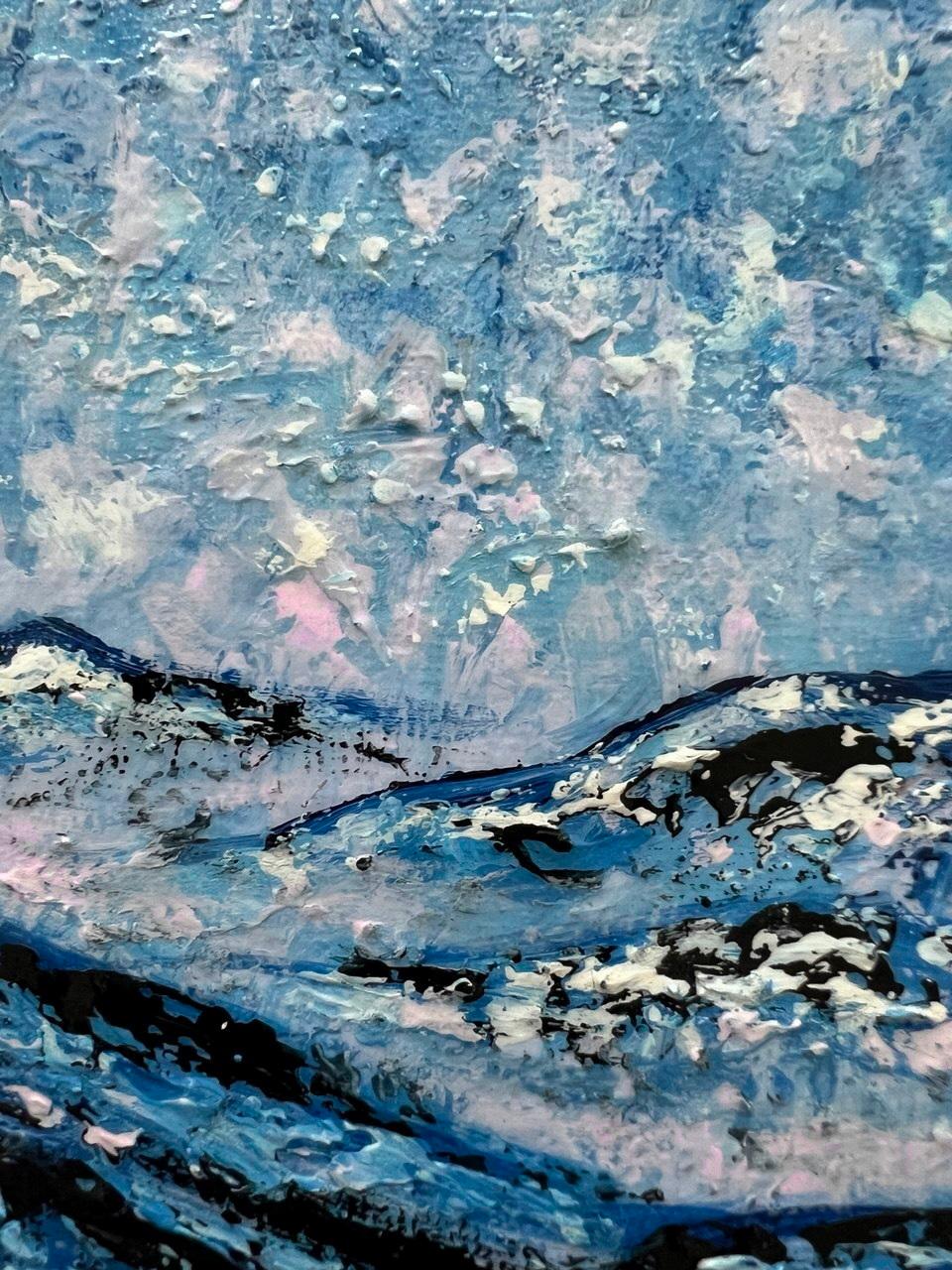 Búsqueda en la montaña / Pintura original empastada, impresionismo. en venta 2