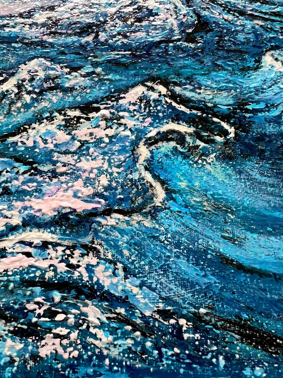 Búsqueda en la montaña / Pintura original empastada, impresionismo. en venta 3