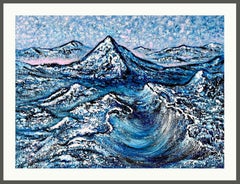 Mountain Quest // Original impasto painting, impressionism /
