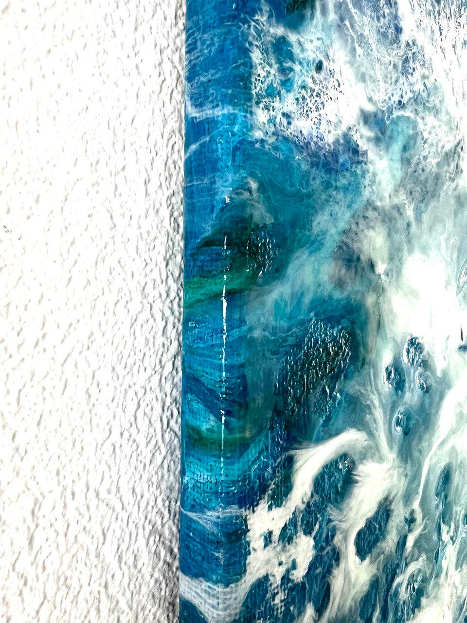 Oceania Celebration / Abstrakt / Blaues Wasser / Meer, Wellen / Meer, Wellen / im Angebot 1