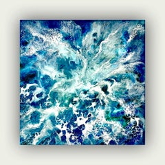   Oceania Celebration. Abstract expressionism. Sea / Water / Waves /40*40 cm.