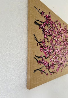 Sakura glamor // Blooming trees in spring / good vibes / flower oil painting /