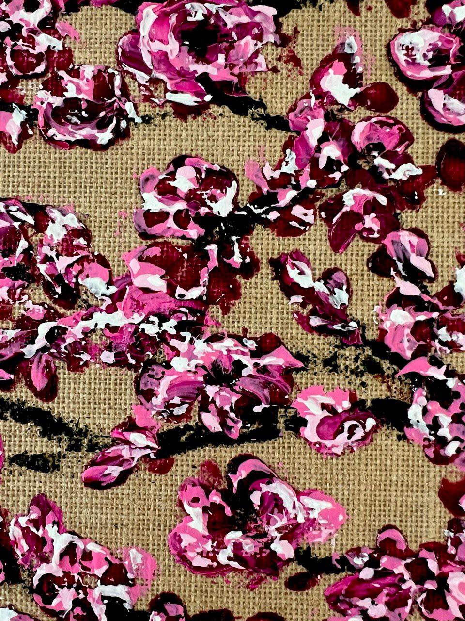  Sakura Glamour / Original Gift Art / Blütenblüten in Frühling / 50*60 cm. im Angebot 10