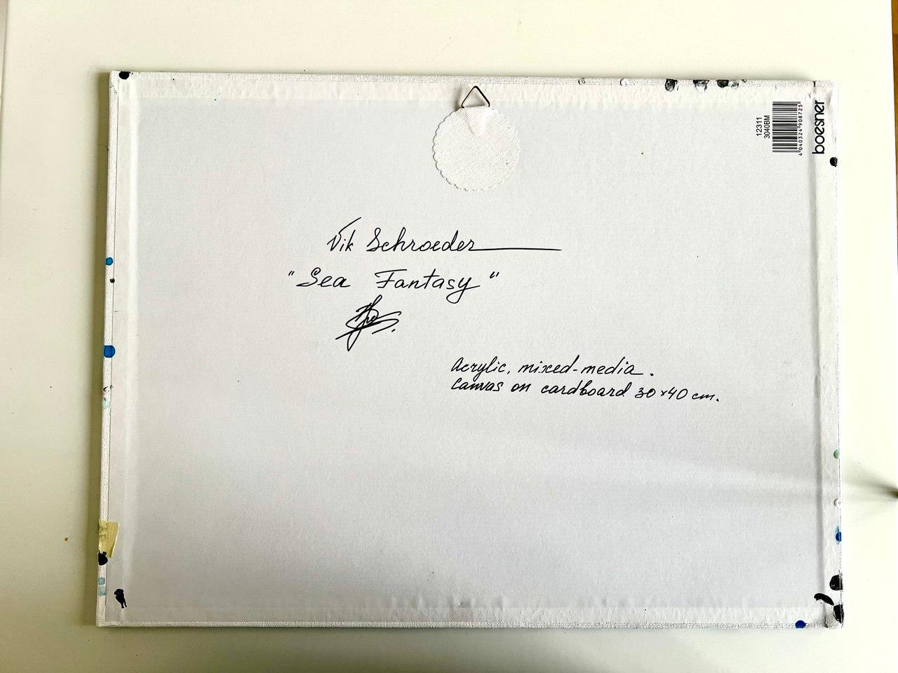 Meer-Phantasie (Abstrakter Impressionismus), Painting, von Vik Schroeder 