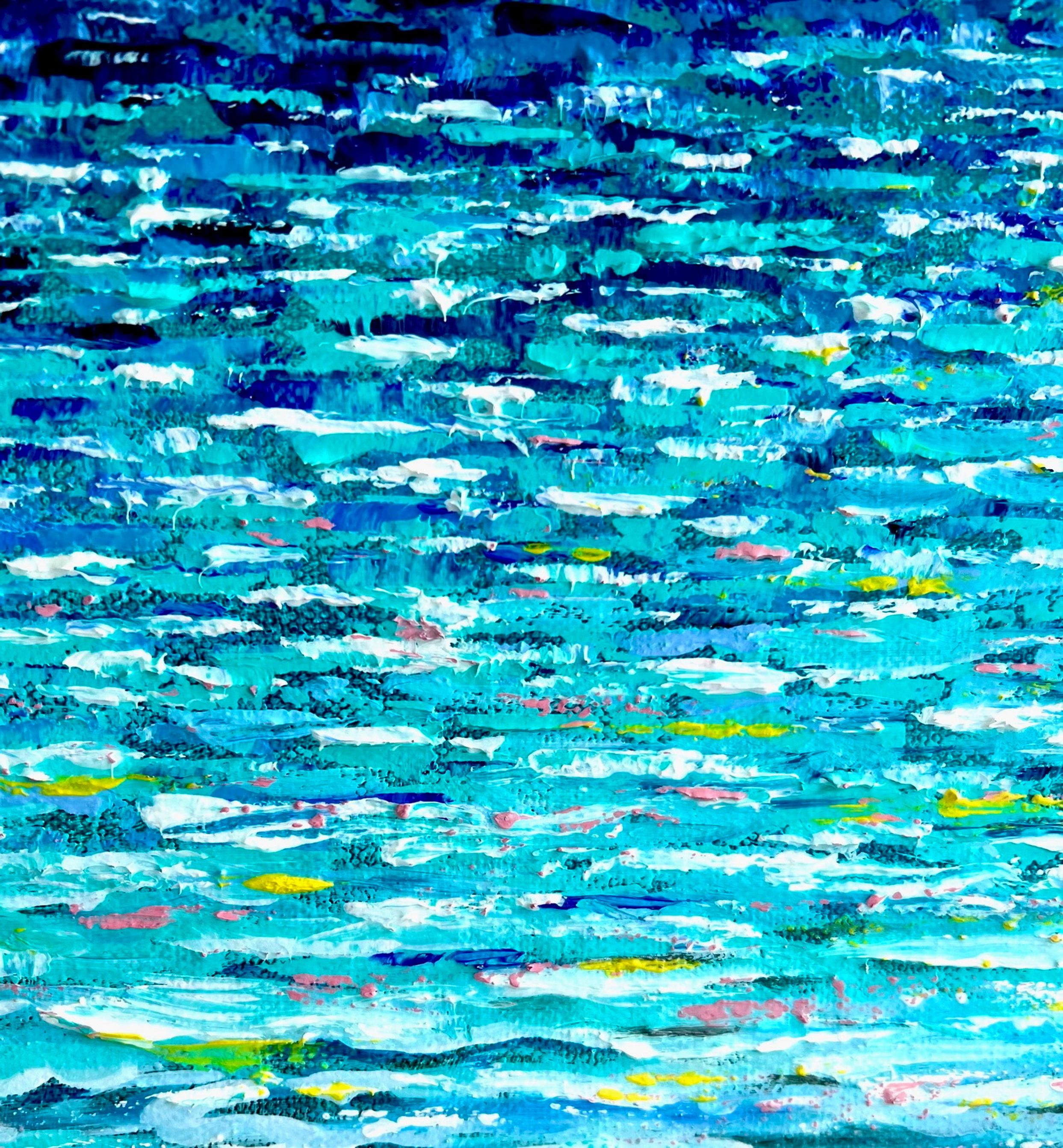    Sea Water heals EVERYTHING!))) Interior impressionism abstract oil painting.  For Sale 2