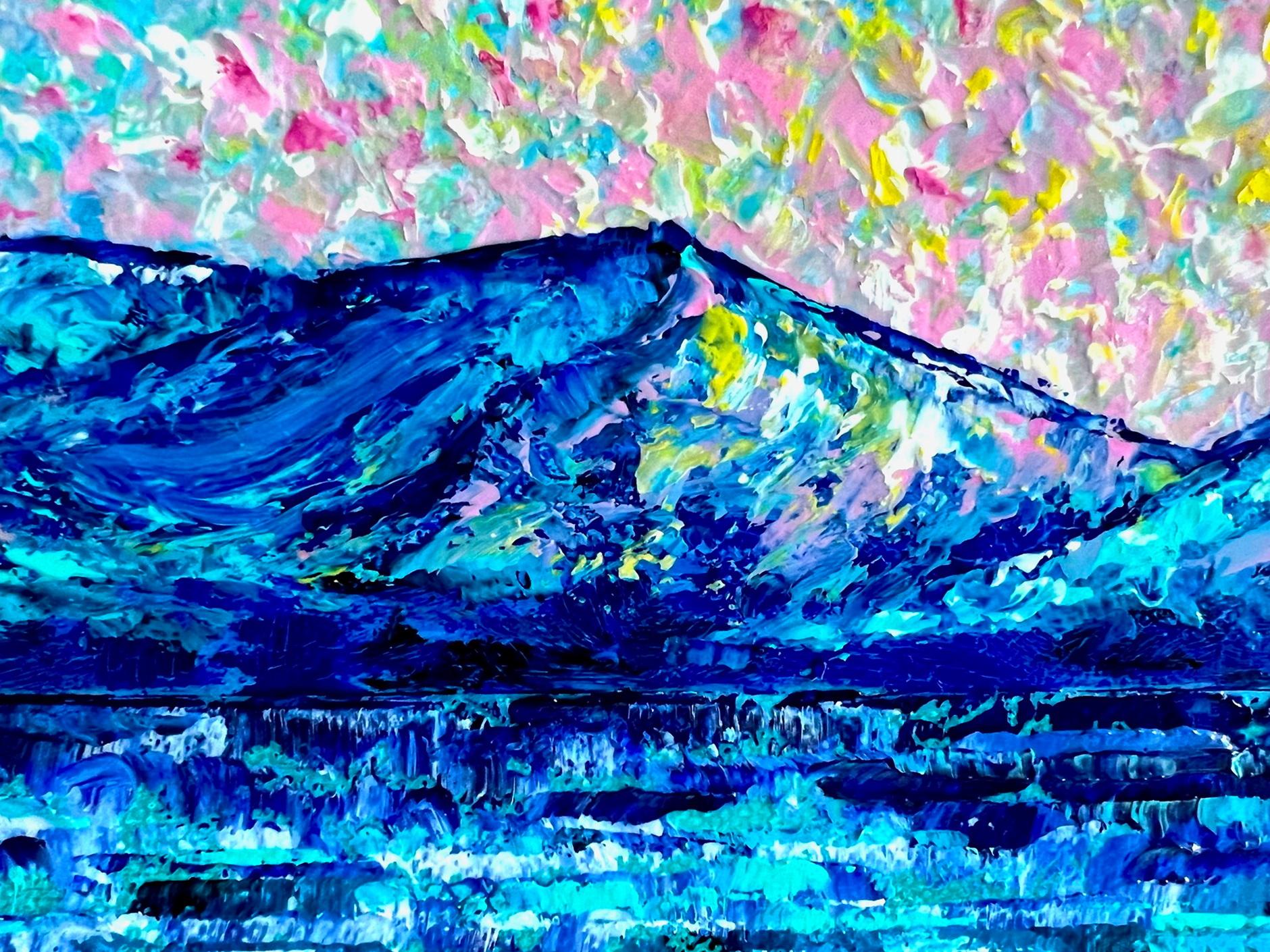 L'eau des mers guérit TOUT LE BIEN !))) Peinture à l'huile abstraite impressionniste intérieure de l'intérieur. en vente 4