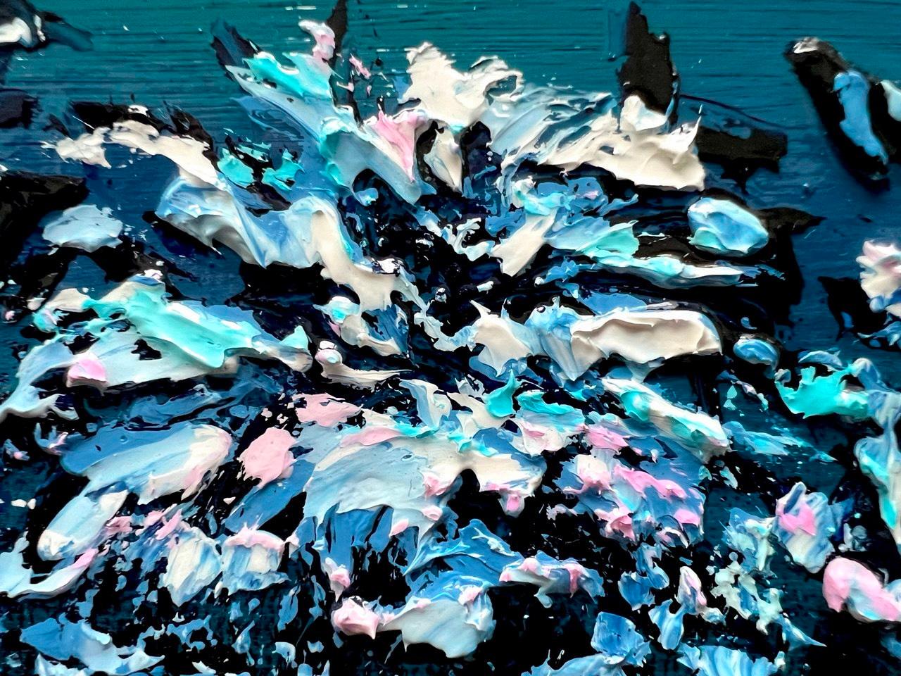Silent Night / Impressionism / Winter, Snow, Sky. Northern Lights For Sale 2
