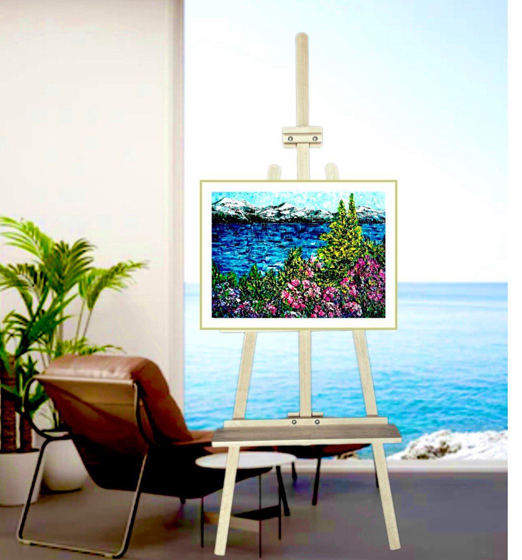 Walensee. Impression von Heidiland. Originales Öl- Impasto-Gemälde, Impressionismus. im Angebot 8