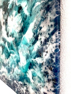 Tanz von Wasser und Himmel // Abstrakt / Wolken im grün-blauen Ozean / Meer, Wellen.