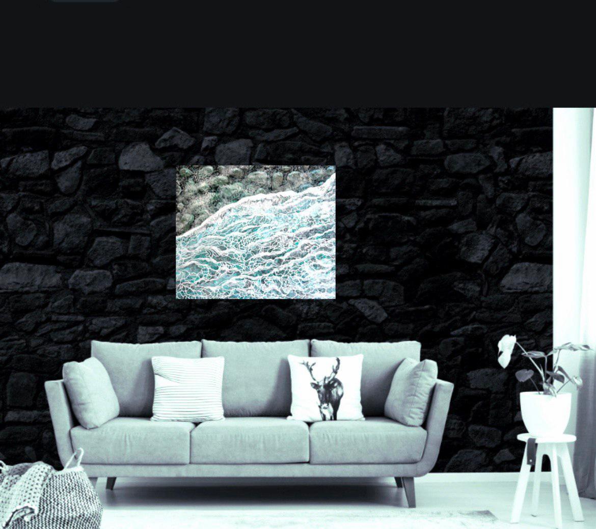 Wave of Renewal // Abstract painting / Sea  / Water / For Sale 6