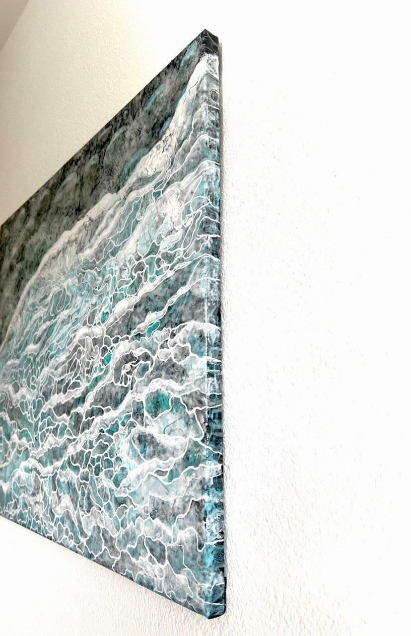Wave of Renewal // Abstract painting / Sea  / Water / - Painting by Vik Schroeder 