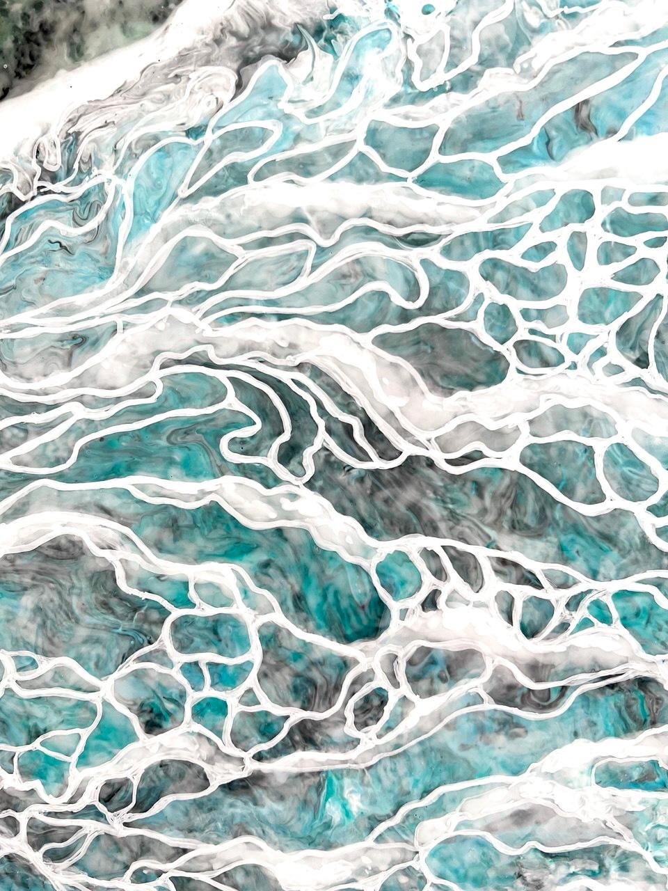 Wave of Renewal // Abstract painting / Sea  / Water / For Sale 2