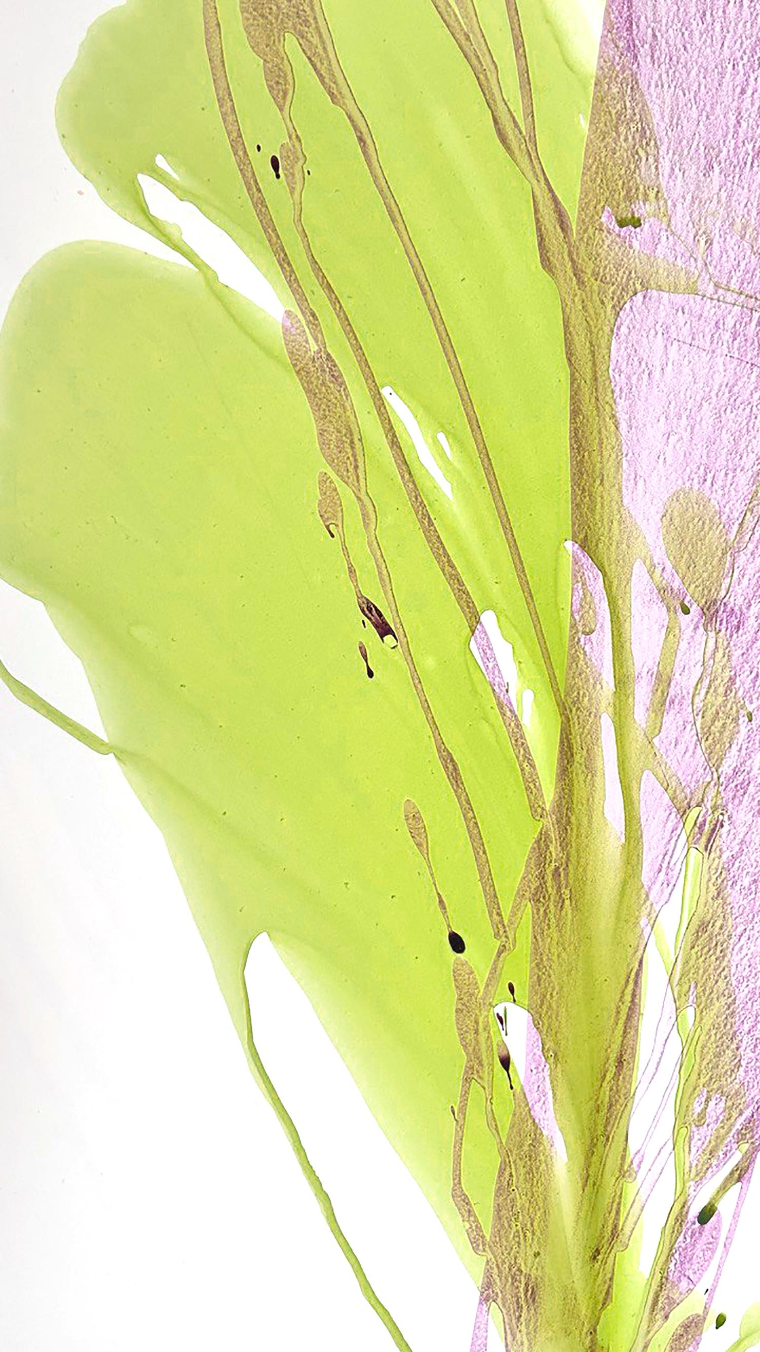Nothing superfluous. Floral Abstraction, acylic painting by Vika Flartina For Sale 6