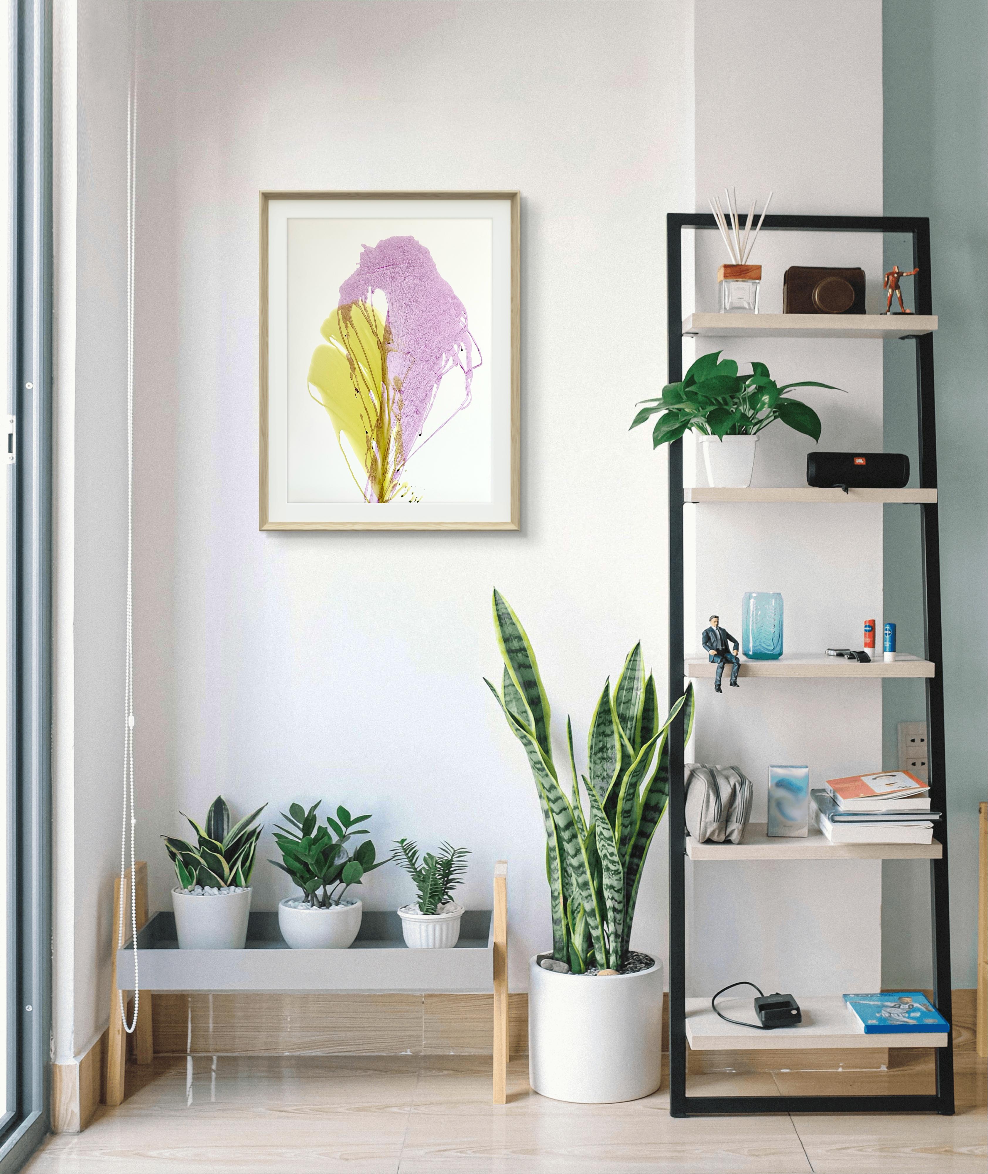 Nothing superfluous. Floral Abstraction, acylic painting by Vika Flartina For Sale 9