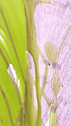 Nichts Überflüssiges. Blumenabstraktion, acytisches Gemälde von Vika Flartina