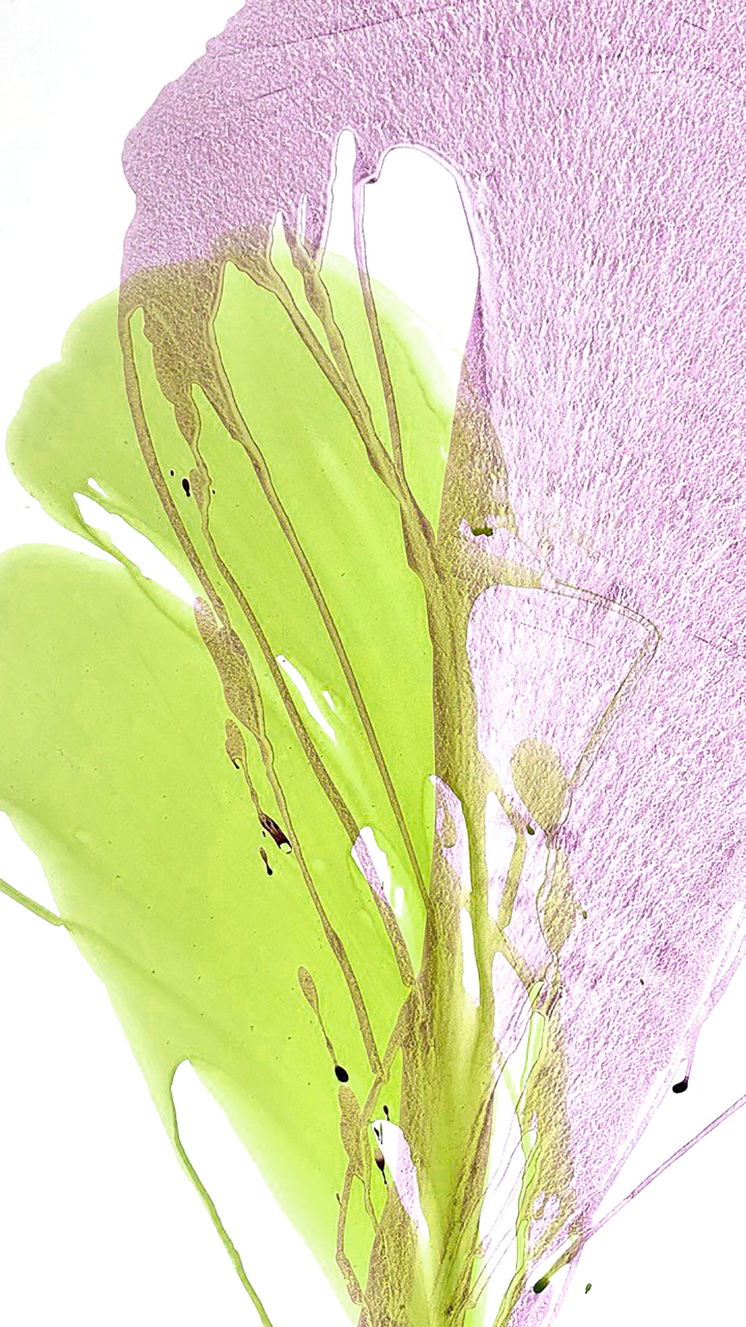 Nothing superfluous. Floral Abstraction, acylic painting by Vika Flartina For Sale 5