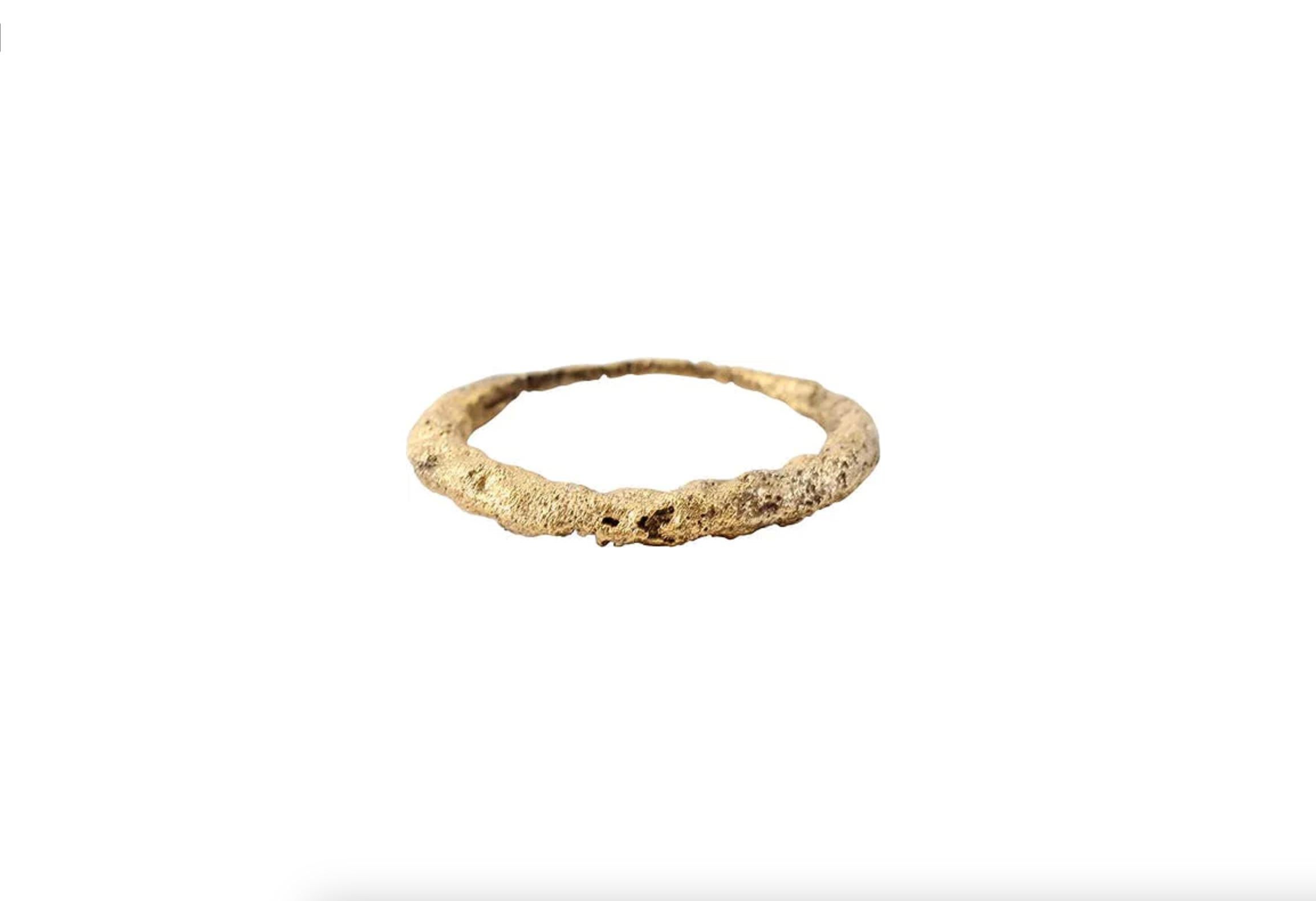 Cambridgeshire, England – site of early Viking invasion and conquest of Anglo-Saxon natives
Ring Size: 9
Relief twist modeling (spiral/helix motif), covering over half the circumference
24-karat gold overlay restored
Vikings traditionally exchanged