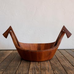 Viking Bowl and Tongs by Jens Quistgaard for Dansk
