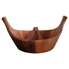 Viking Bowl and Tongs by Jens Quistgaard for Dansk