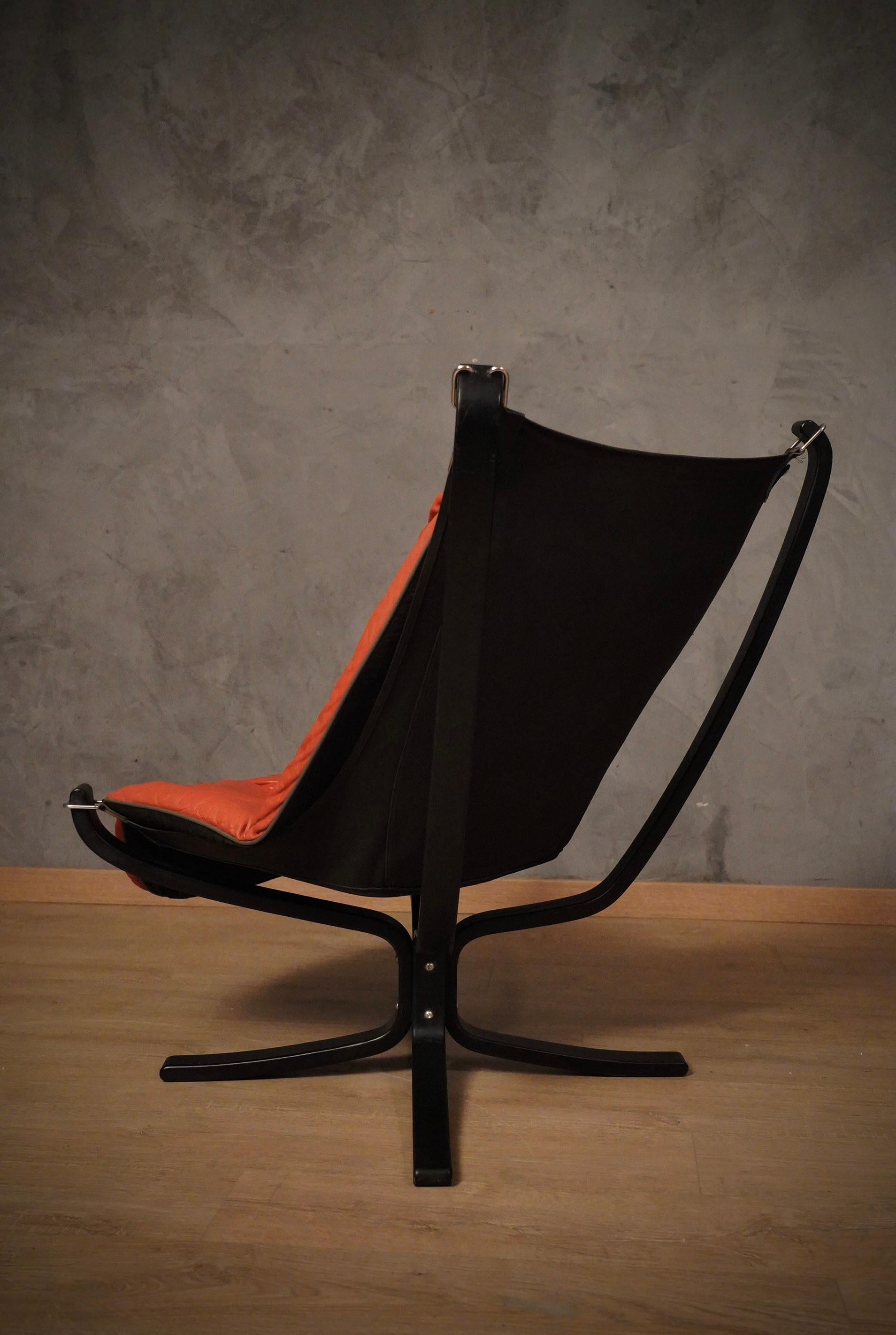 Late 20th Century Viking by Frau Norway Club Chair Armchairs, 1970 For Sale