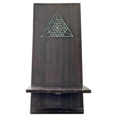 Chaise Viking unique en son genre en bois de teck