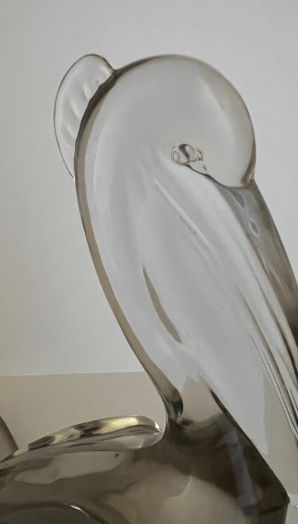 Viking Glass Pelican Bookends, Set of 2 6