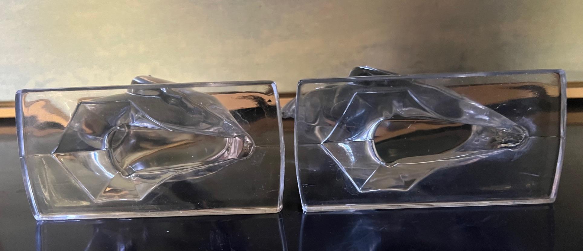 Viking Glass Pelican Bookends, Set of 2 10