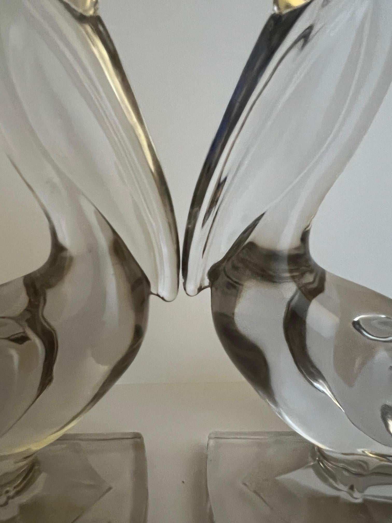 Viking Glass Pelican Bookends, Set of 2 3