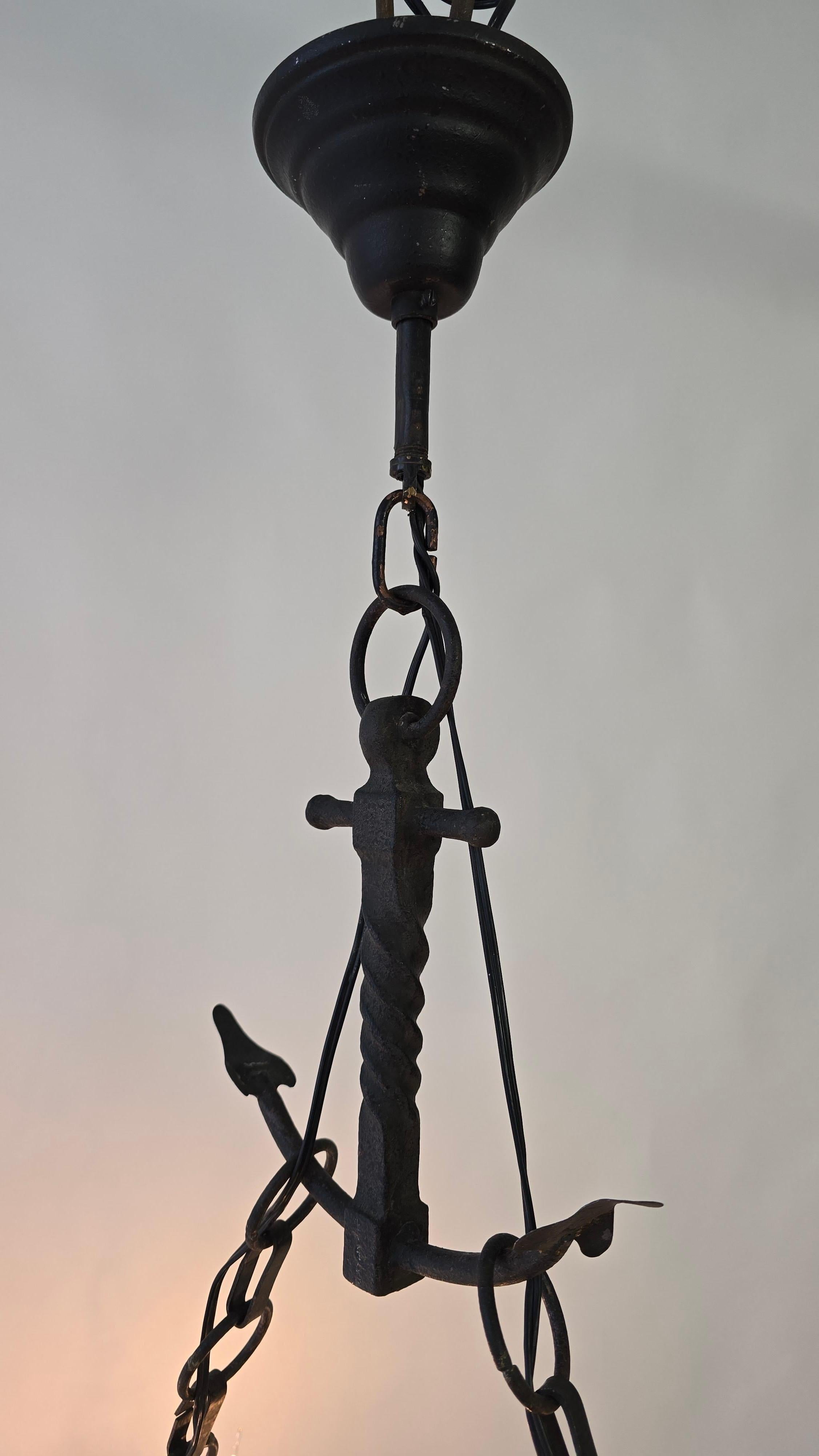 Viking Ship Dragon Boat Chandelier For Sale 11