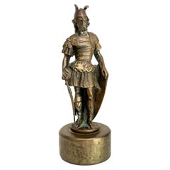 Viking Soldier Decorative Bronze Statue Sculpture, Vienna Austria 1950s