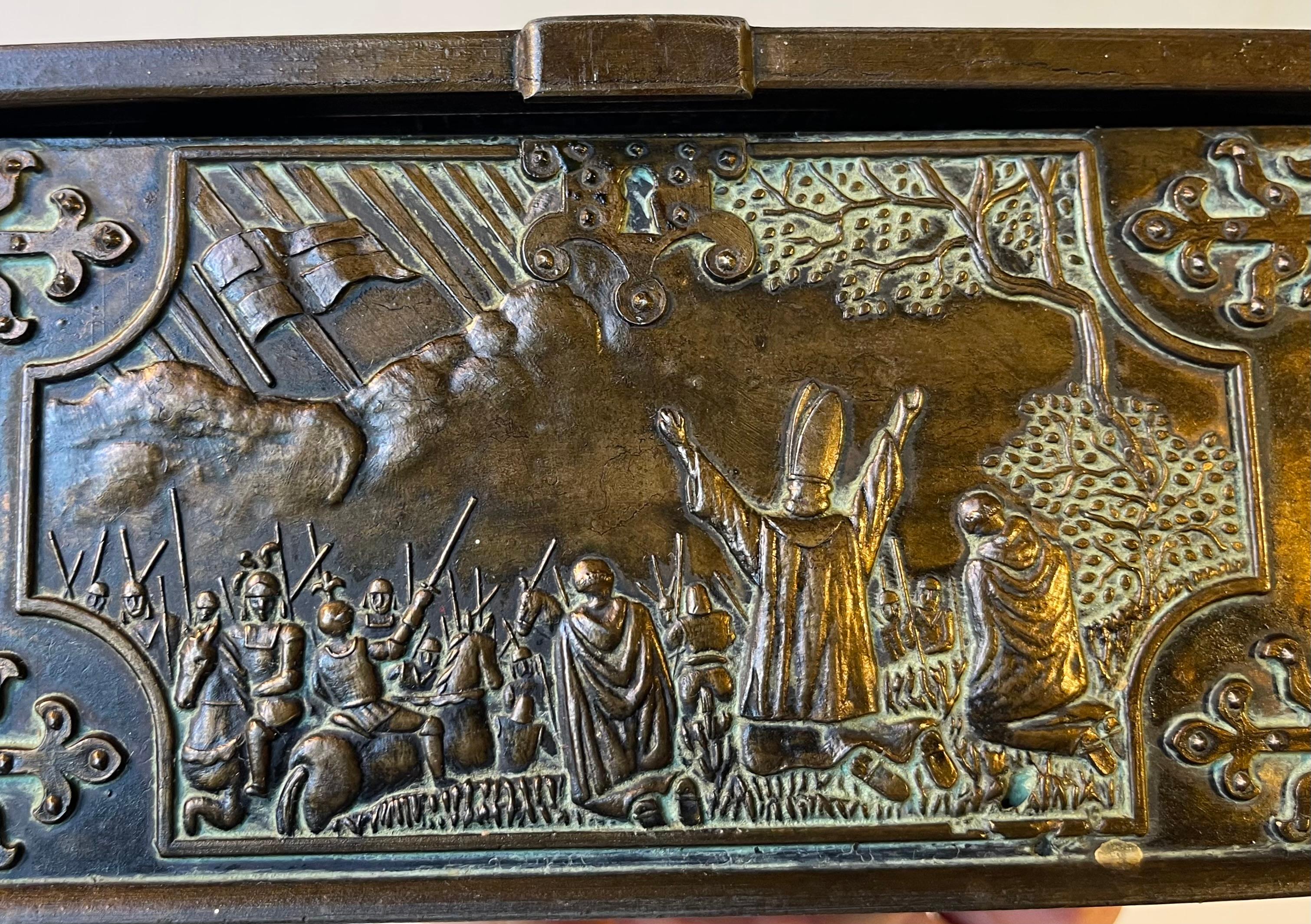 Danish Viking Treasure Chest in Bronze by Edward Aagaard, 1950s