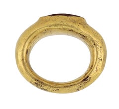 Viking yellow gold stamped ring, circa 9th-11th century AD.