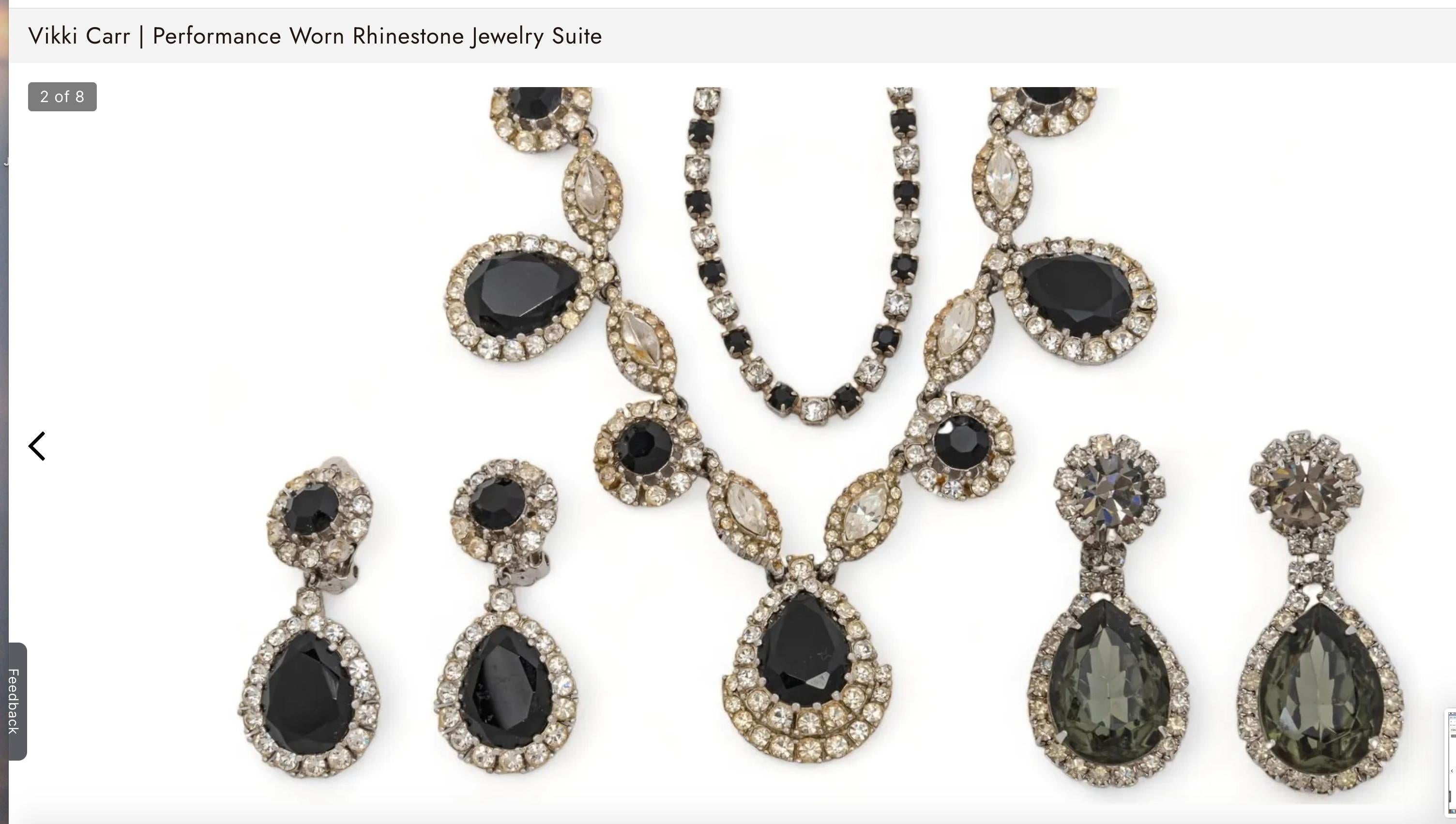 Vikki Carr Necklace Earrings Worn To George Bush State Dinner White House Ciner For Sale 6