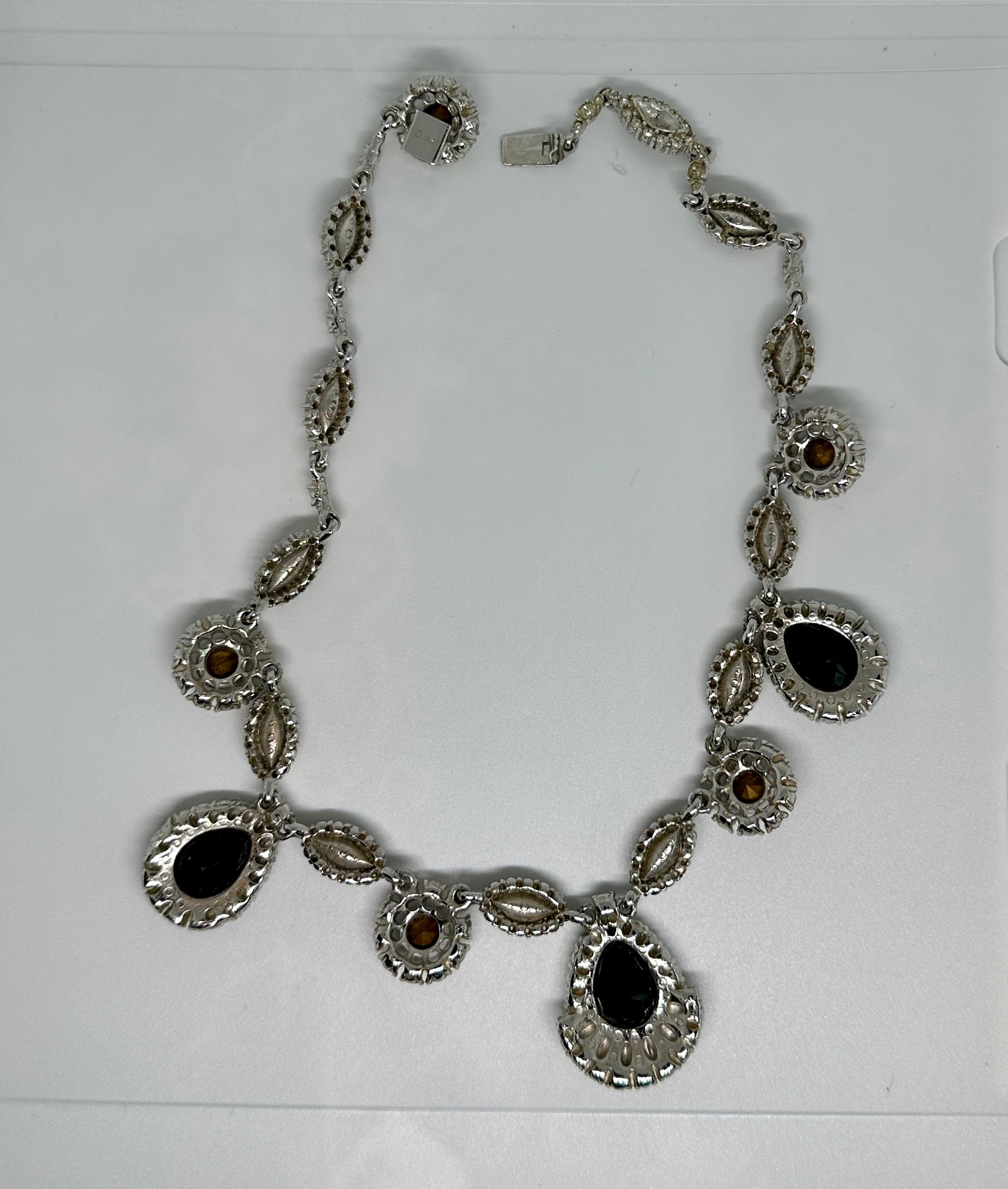 Vikki Carr Necklace Earrings Worn To George Bush State Dinner White House Ciner For Sale 8