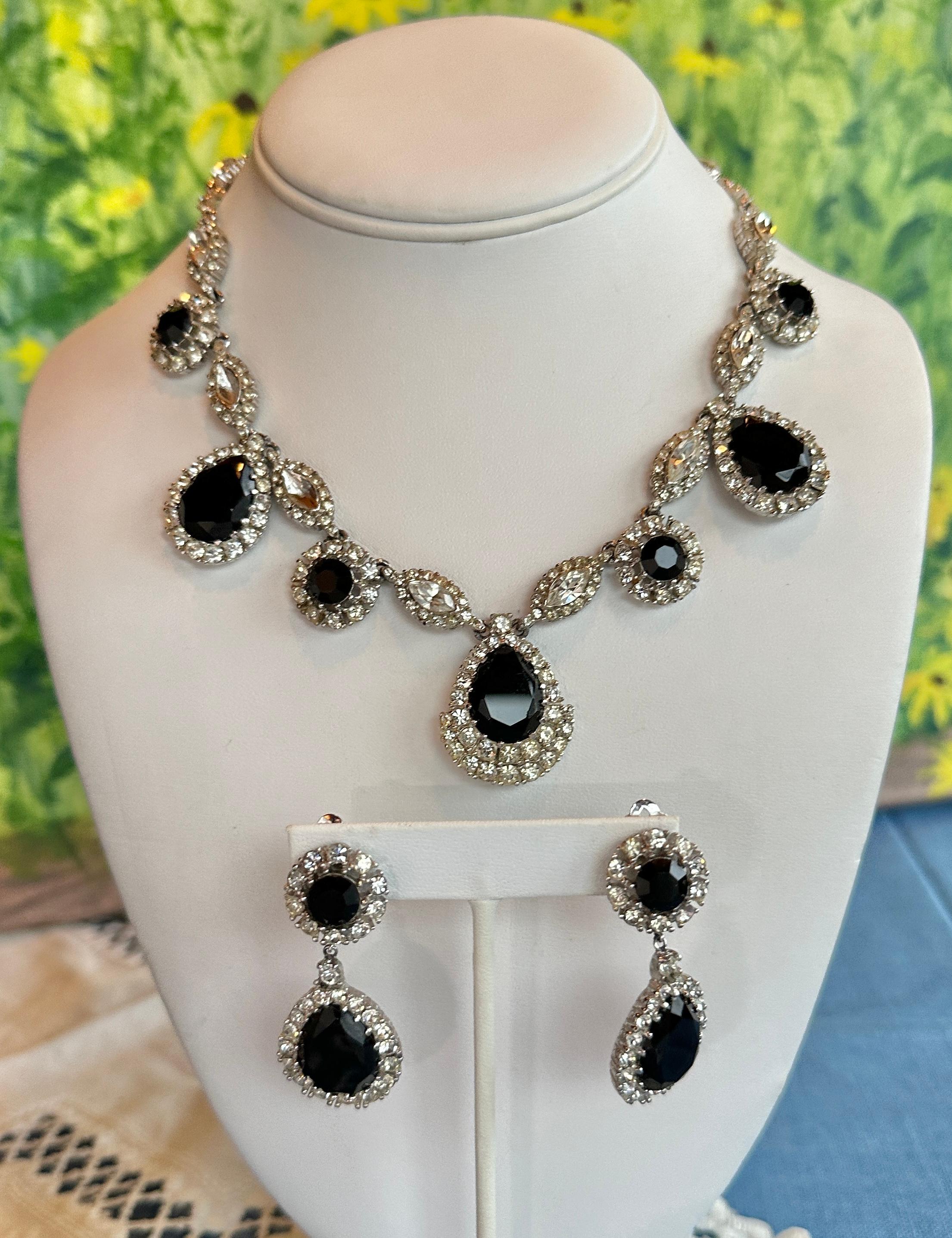 Vikki Carr Necklace Earrings Worn To George Bush State Dinner White House Ciner For Sale 1