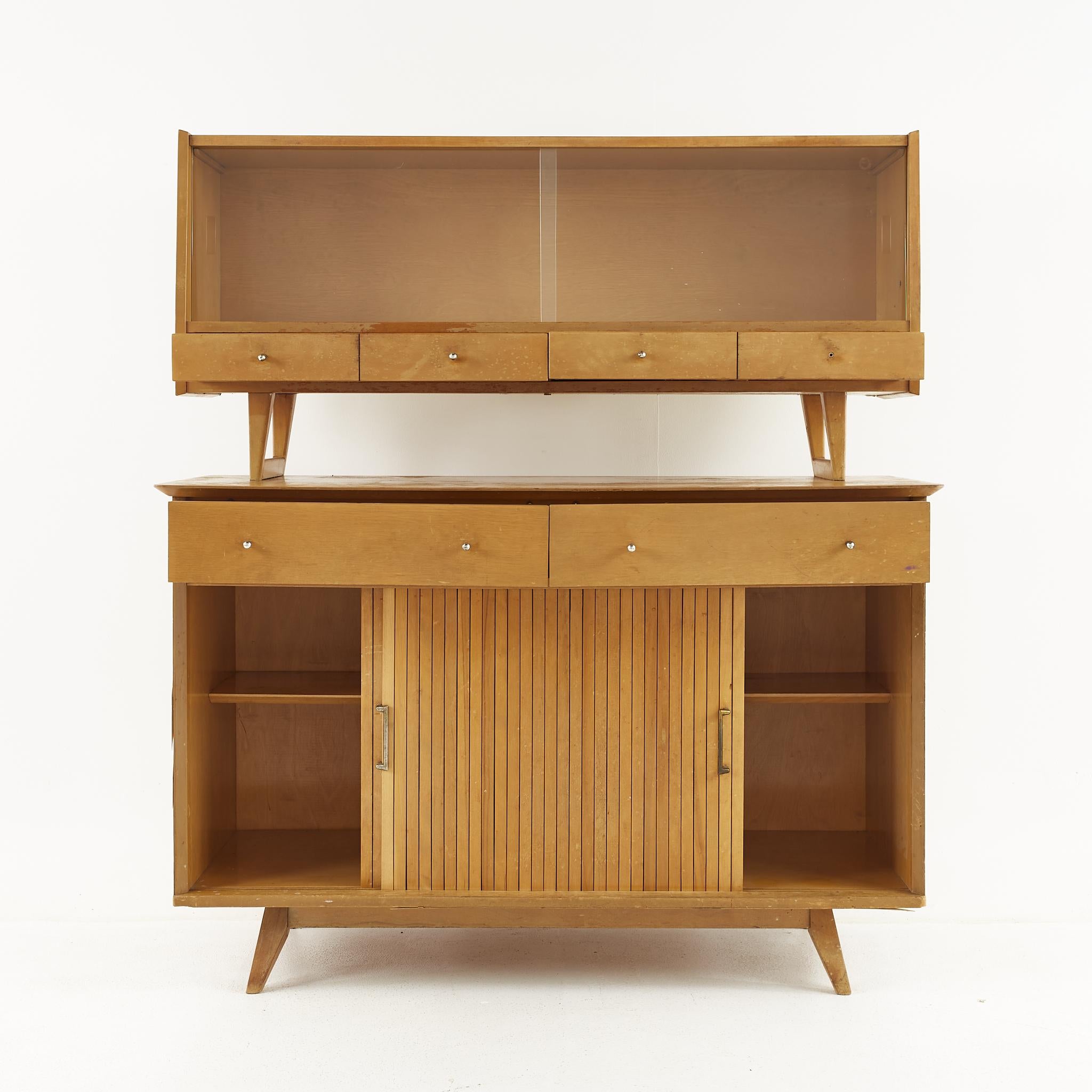 Mid-Century Modern Viko Baumritter Mid Century Buffet and Hutch
