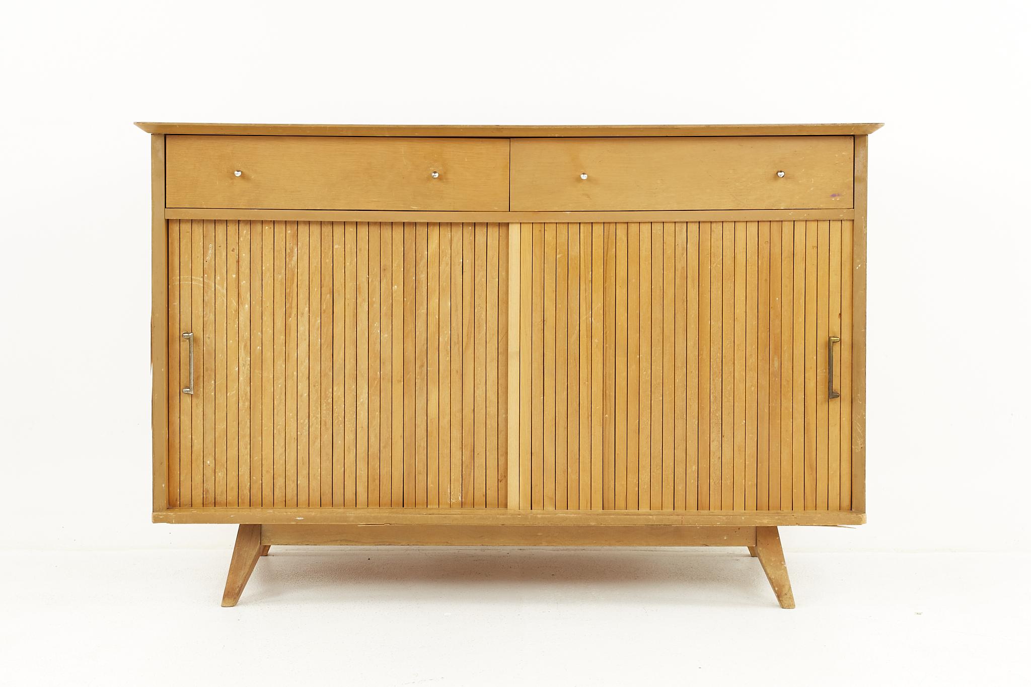 Glass Viko Baumritter Mid Century Buffet and Hutch