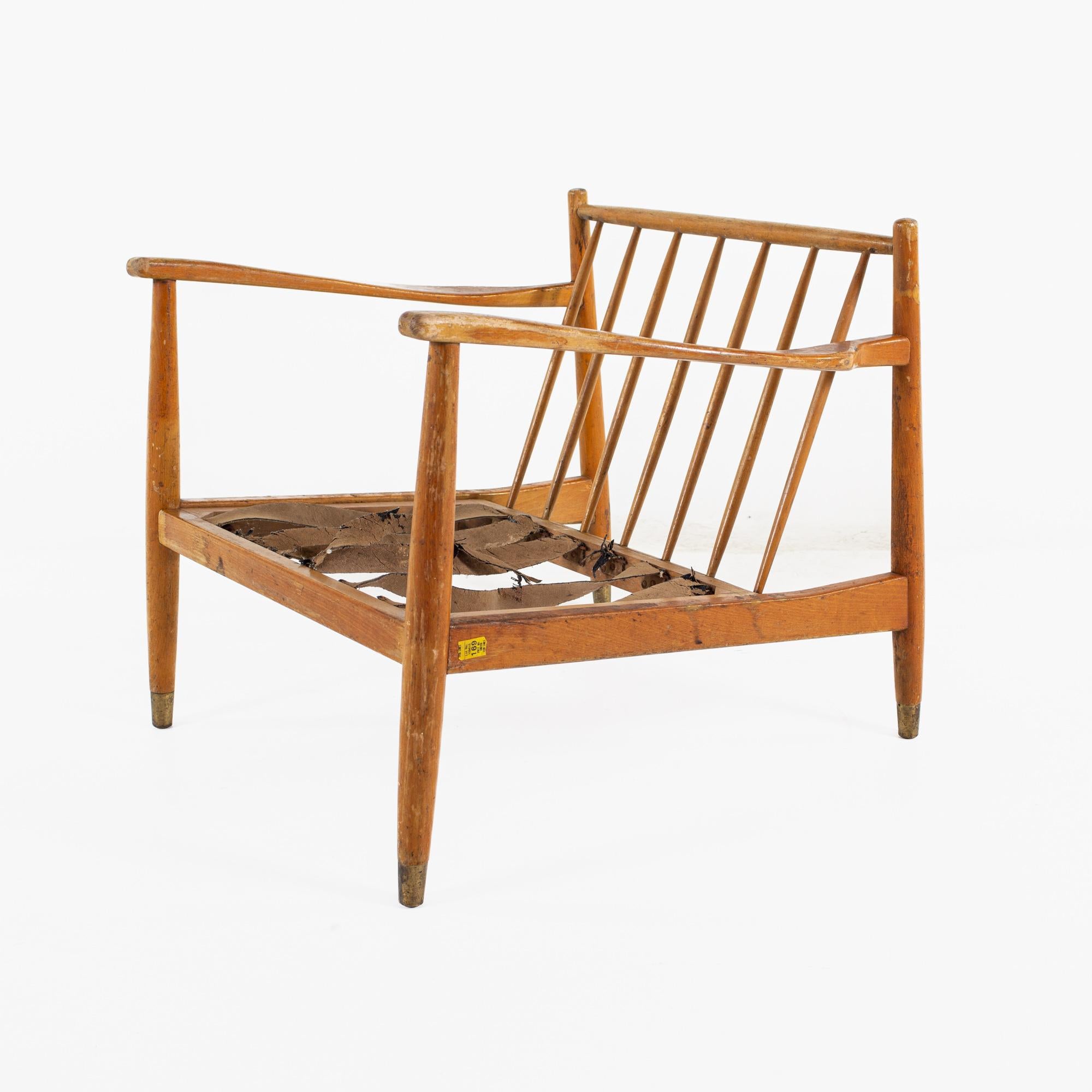 Viko Baumritter Mid Century Nussbaum Lounge Chair, ohne Kissen (Moderne der Mitte des Jahrhunderts) im Angebot