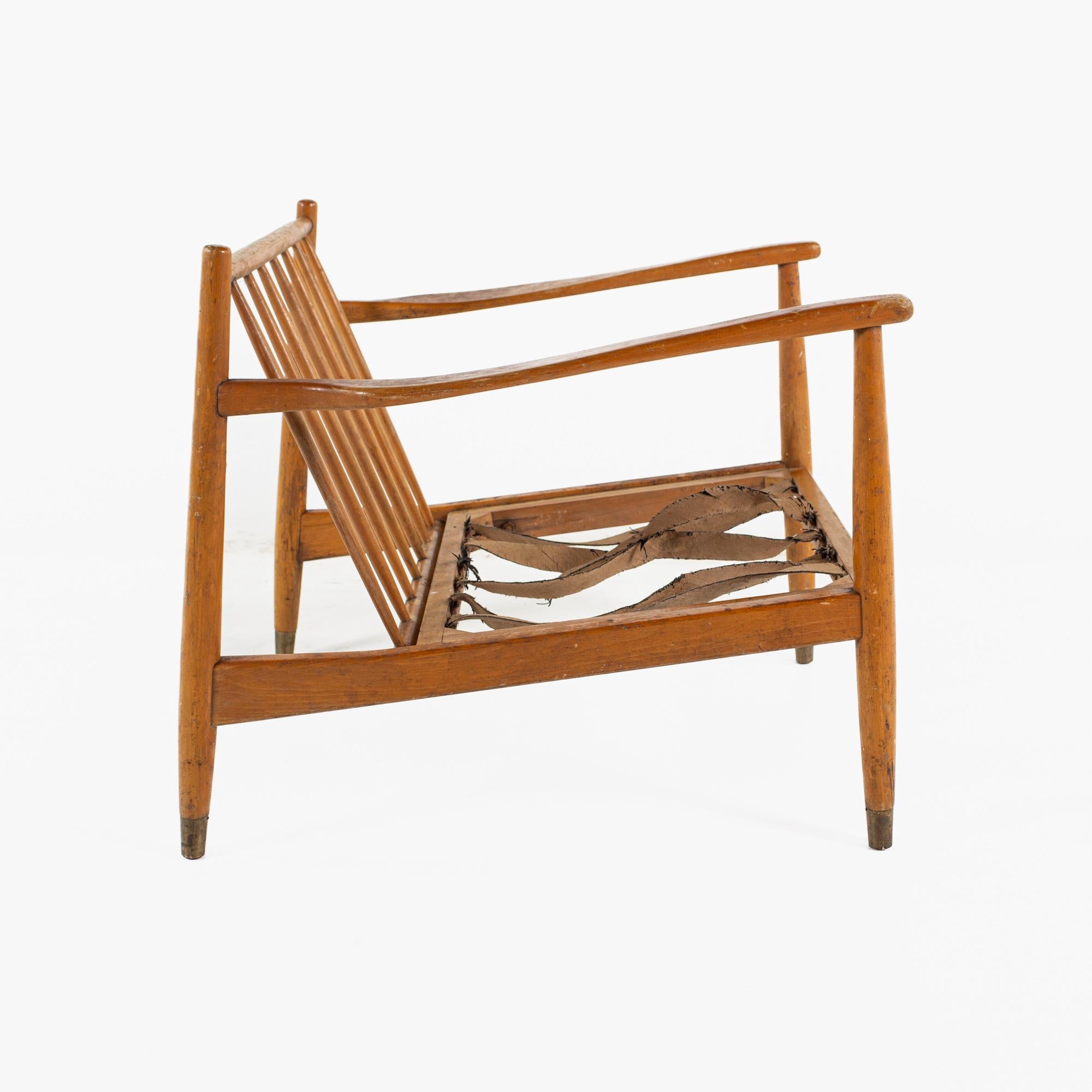 Viko Baumritter Mid Century Nussbaum Lounge Chair, ohne Kissen (amerikanisch) im Angebot