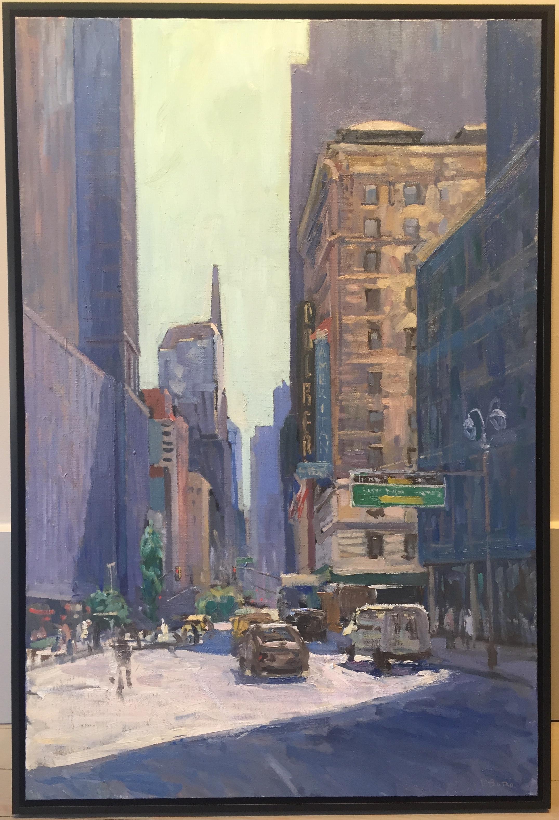 57th and Broadway - Painting by Viktor Butko