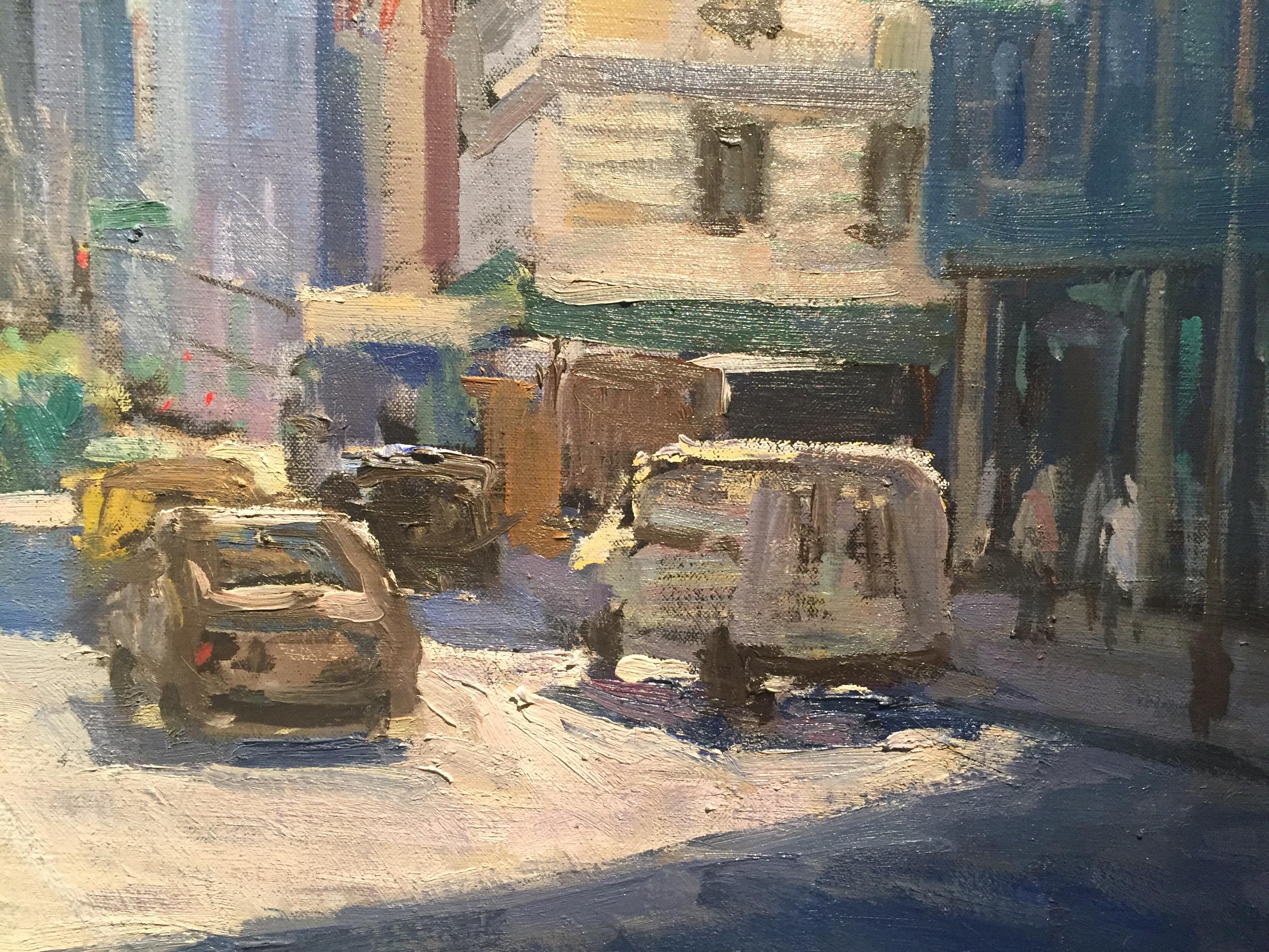 57th and Broadway - Impressionist Painting by Viktor Butko
