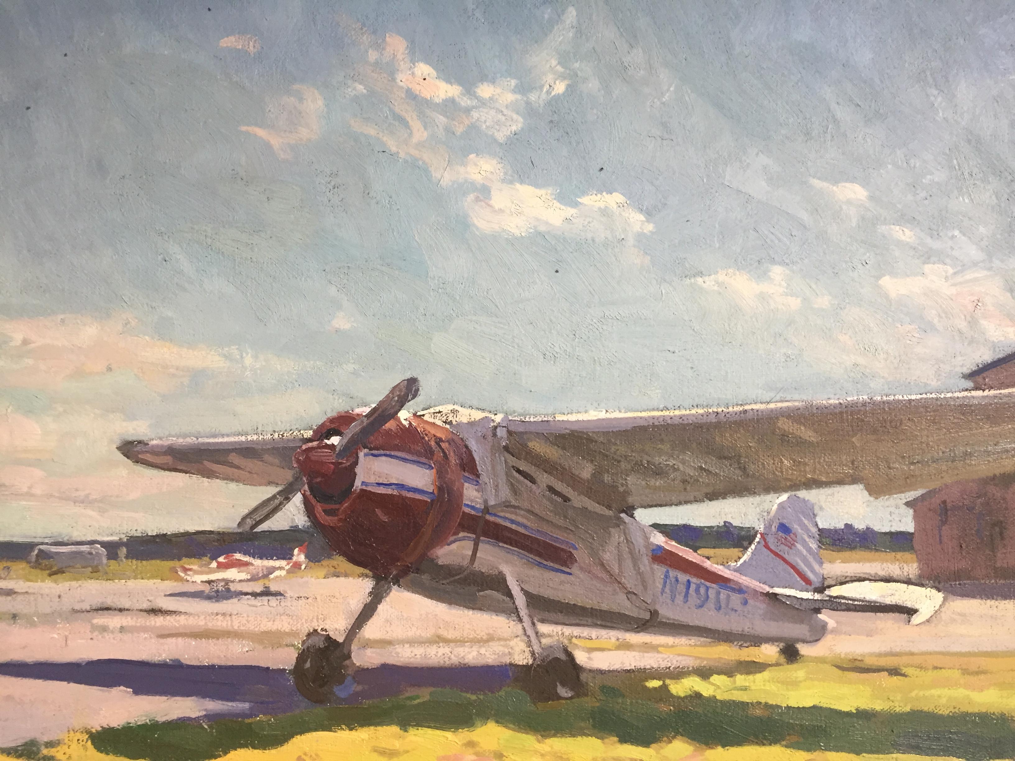 Painted en plein air at the local airport in East Hampton, New York. Painted in early Autumn.

Victor Butko was born into a long line of artists, and has been mentored in painting since the age of 8. He is currently the youngest artist exhibiting at