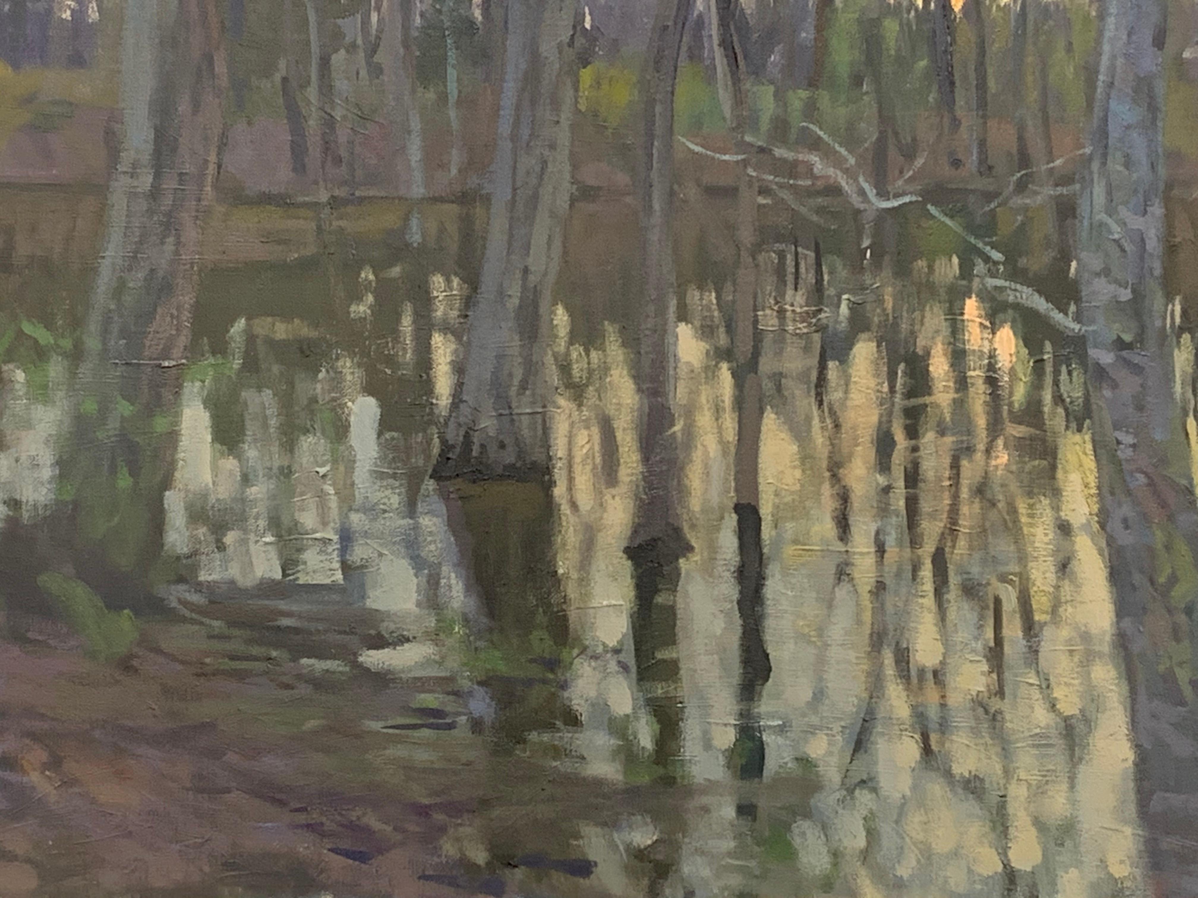 Deer Park Lane (Impressionismus), Painting, von Viktor Butko