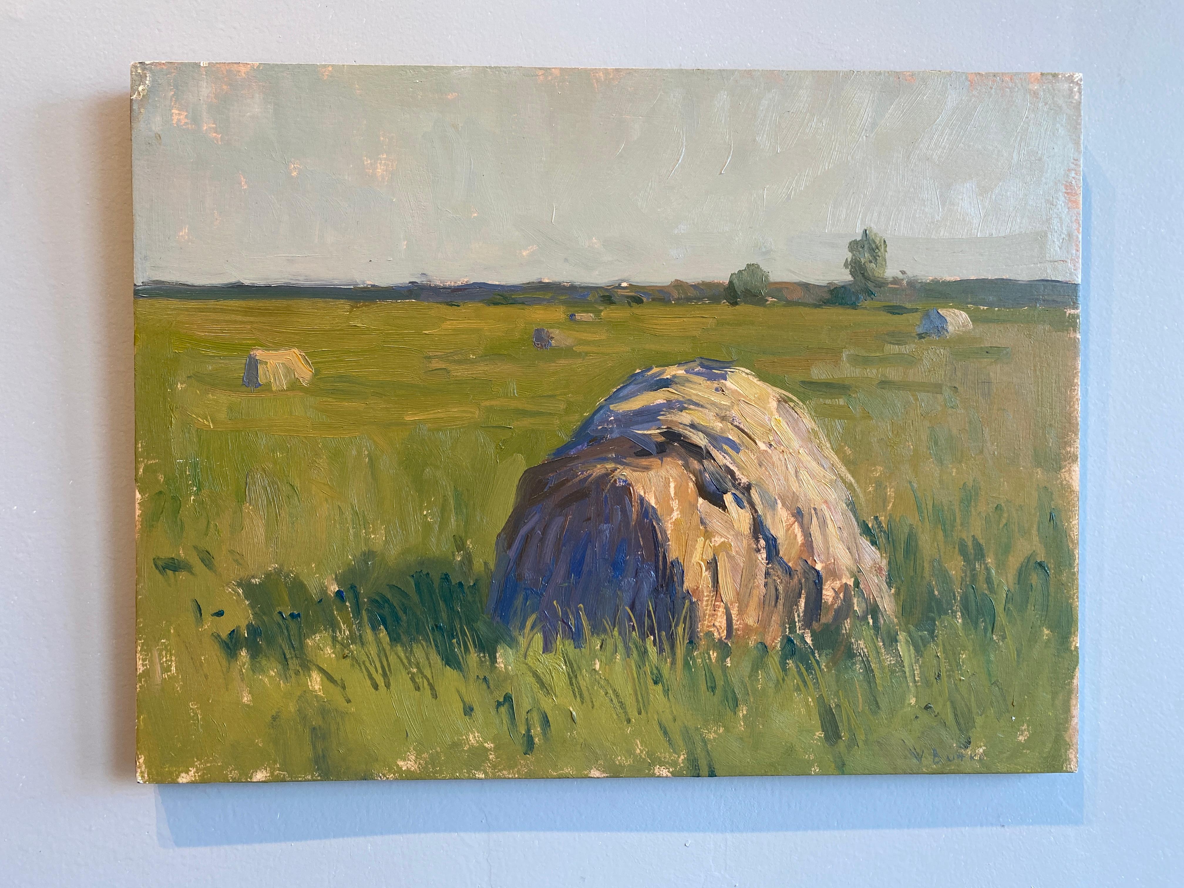 Haystack - Painting by Viktor Butko