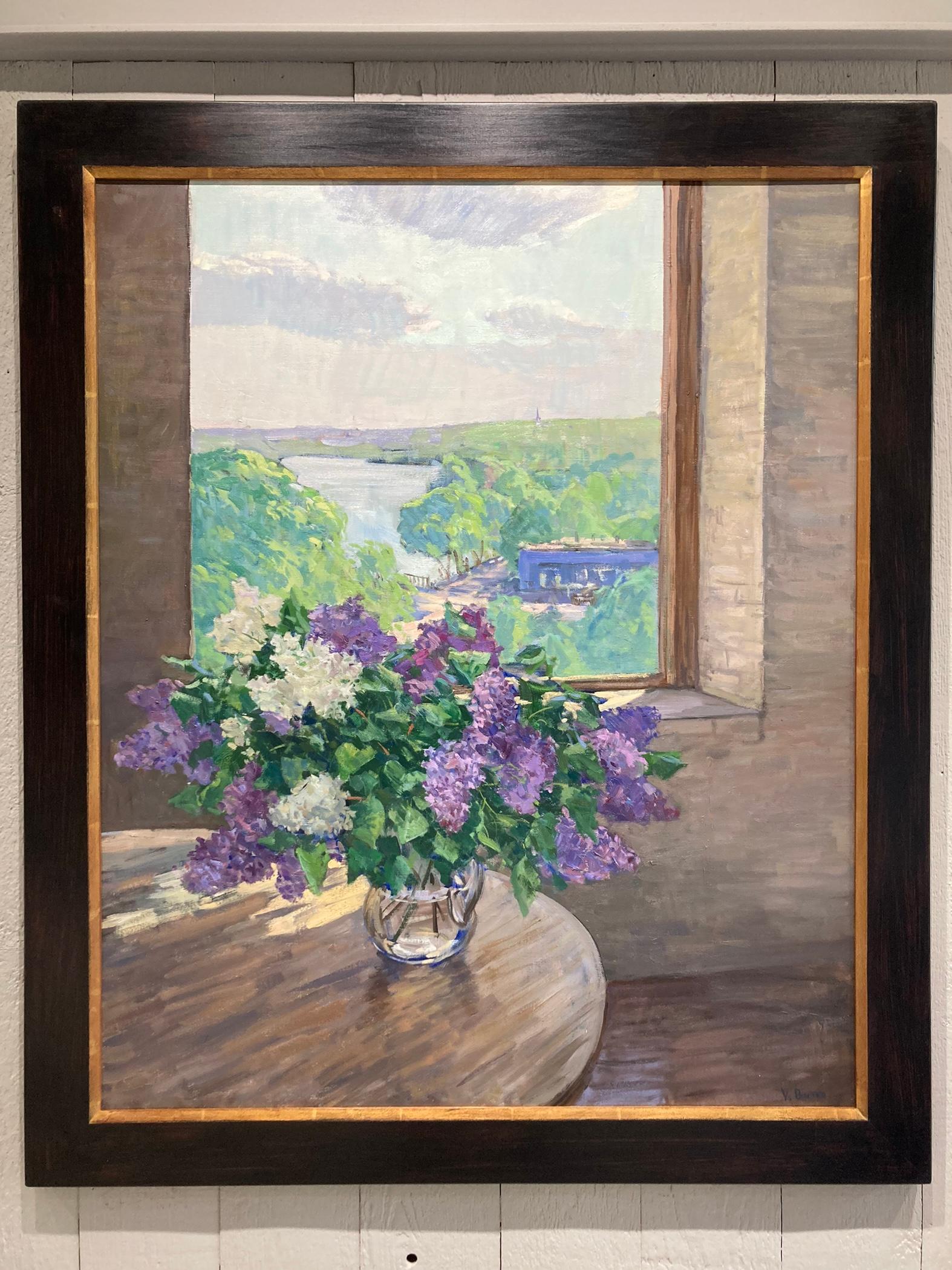 Lilacs - Painting by Viktor Butko