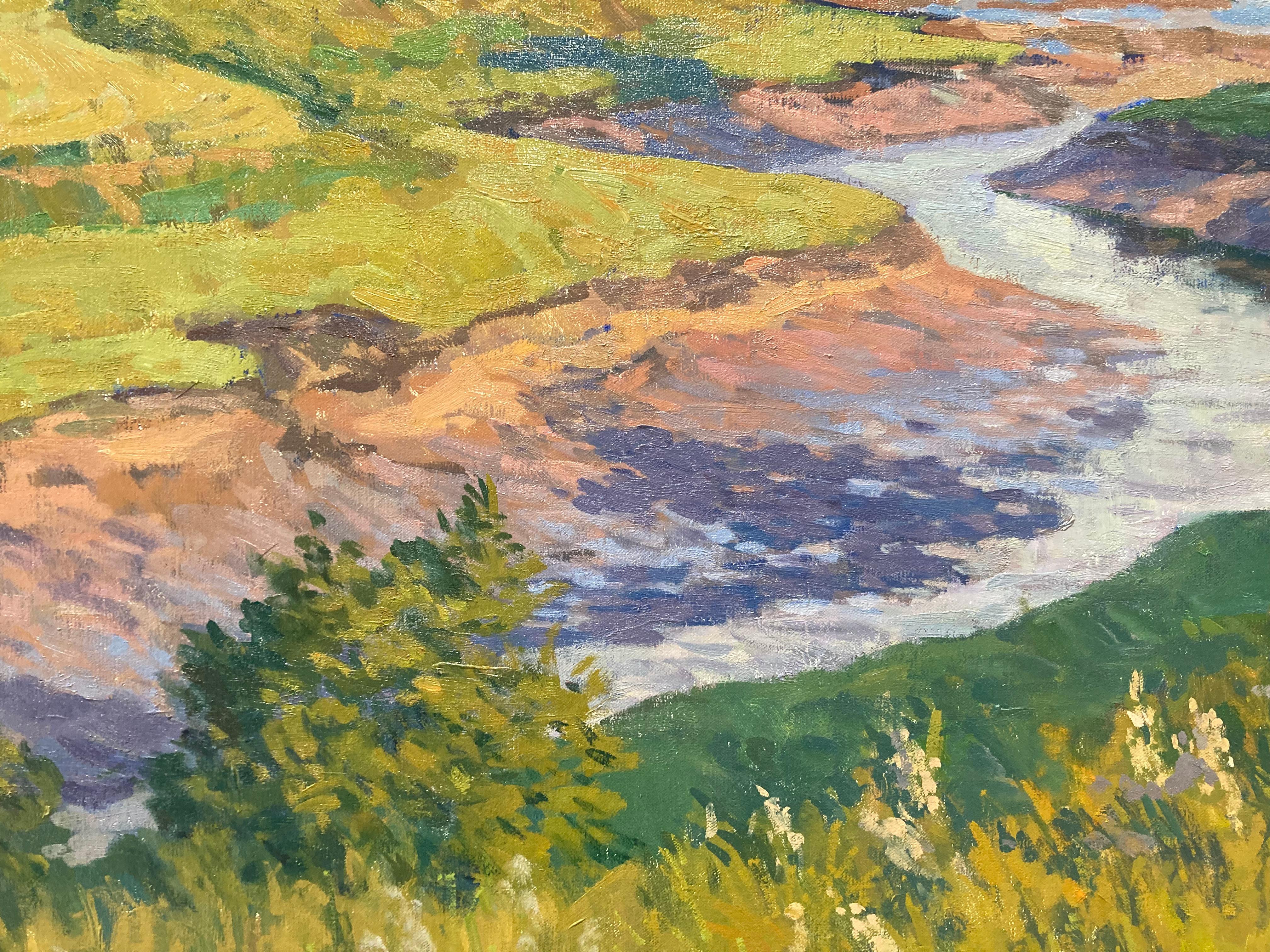 Bassa marea, ora d'oro - 2023 Porto impressionista - pittura plein air 1