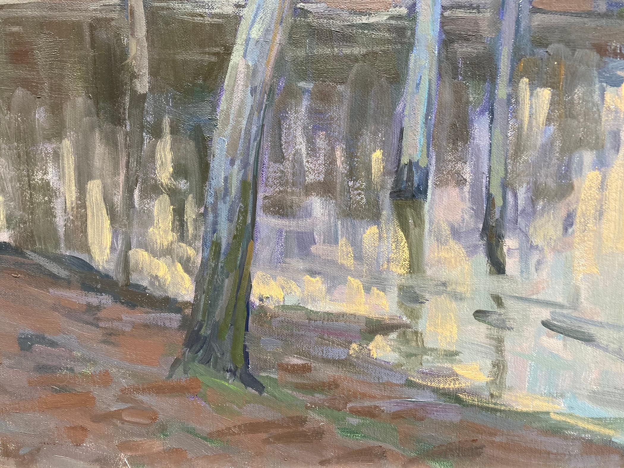 Sunset on Silver Pond, Diptych 5