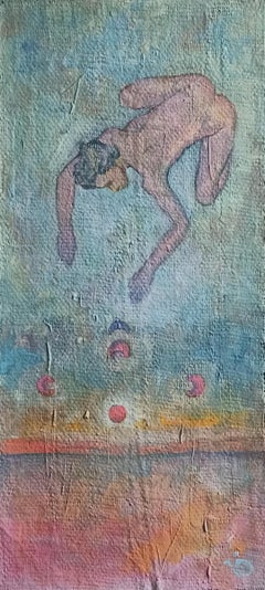Forced Changes, Surrealist Figurative Scene Painting, Oil on Linen, 2024
