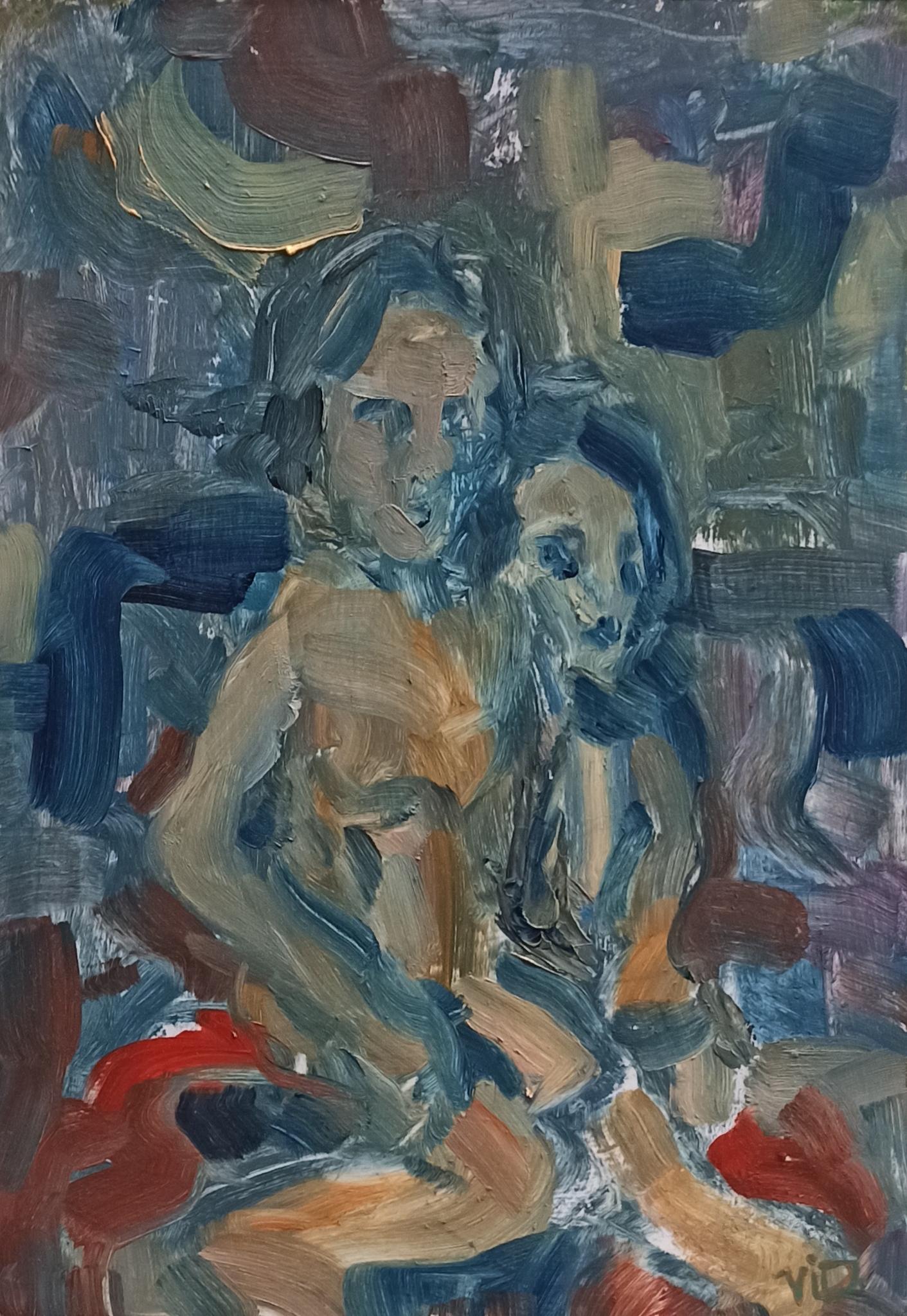 Viktor Dembytskyi Figurative Painting - Shadows